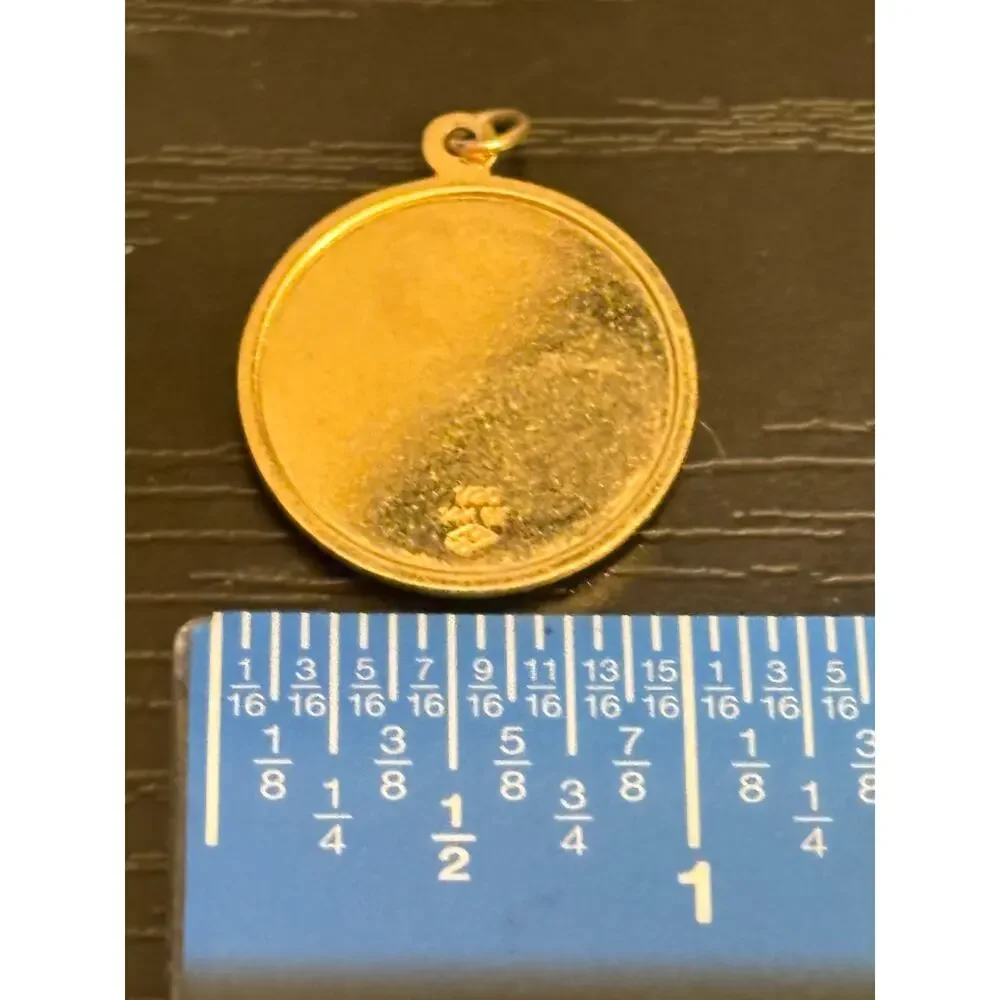 Vintage 1/20 14K Gold Filled St Christopher Medal 1”